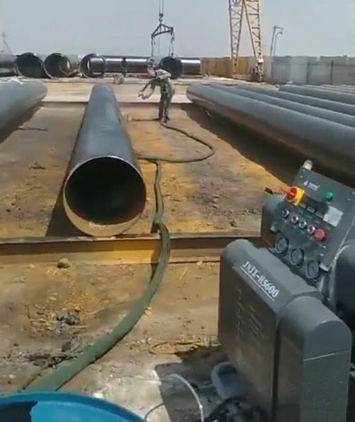 現場管道防腐用什么機械 埋地管道防腐蝕涂層噴涂機器(圖1) H5600埋地管道防腐蝕涂層噴涂機器